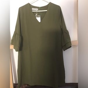 Belongsci womens green dress size large NWT